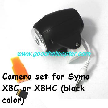 SYMA-X8-X8C-X8W-X8G Quad Copter parts X8C and X8HC Camera set + TF card + card reader (black color)